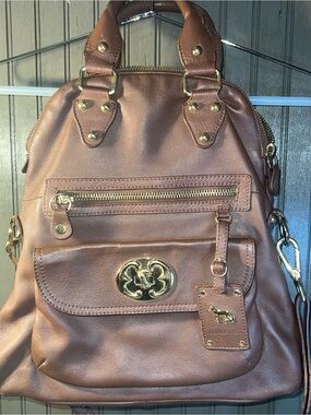 Emma Fox Brown Leather Satchel